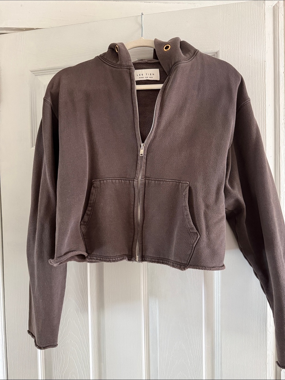 Les Tien cropped hoodie